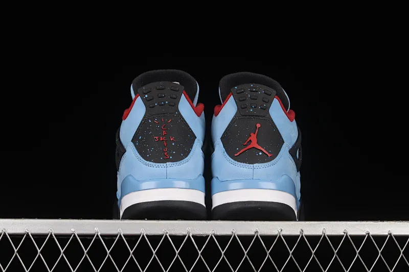 All categories Air Jordan Jordan series basketball shoes Air Jordan 4 foreign trade version Travis Scott Cactus Jack x Air Jordan 4 Retro Joe 4 AJ4 joint model Suede blue 308497-406